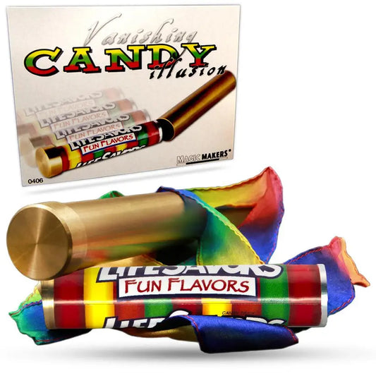Vanishing Candy Illusion - Candy into Silk Streamer Trick-Magic Makers Inc. Magic Makers Inc.